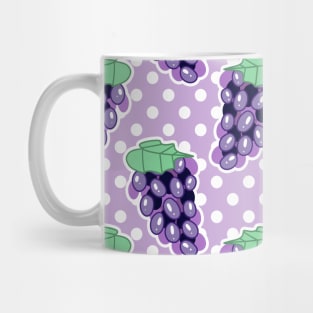 Grapes Polk-a-dot Pattern Mug